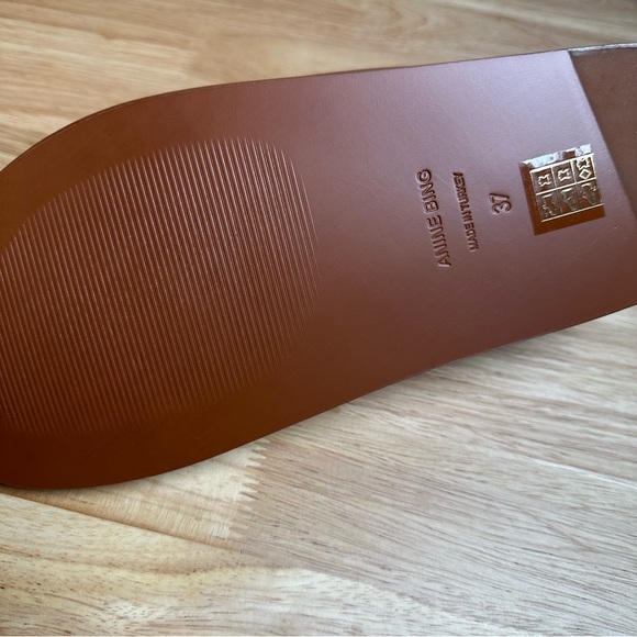 Anine Bing Ella Slides in Cognac (37) - Picture 10 of 11
